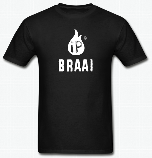 black T-shirt, IP Braai